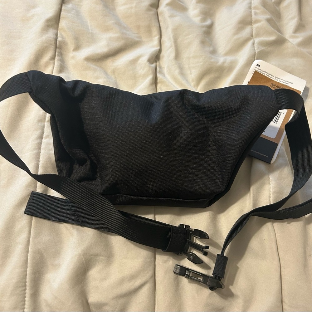 The North Face Jester Lumbar Fanny Pack Waist Bag Adult Black/AcousticBlue New - Picture 4 of 6